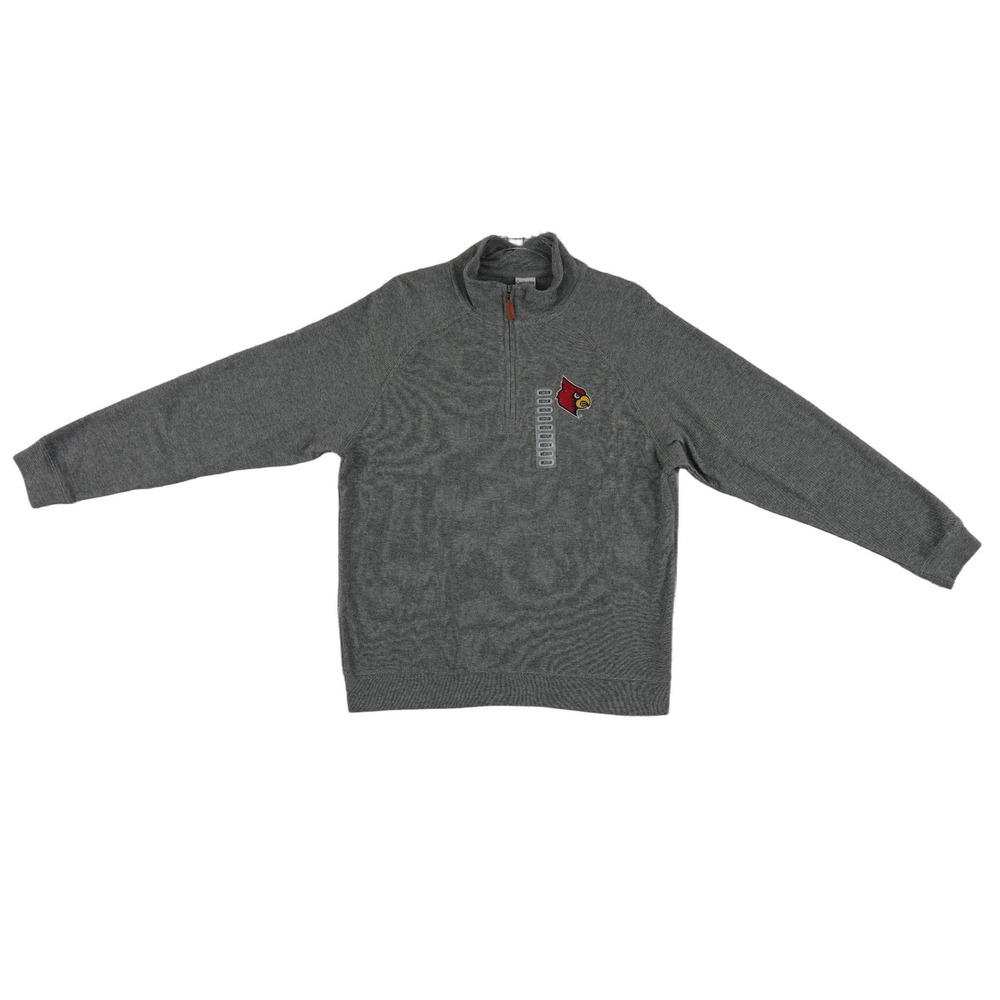 NEW Louisville Cardinals Captivating Apparel Pullover Men's Size Medium Grey Top